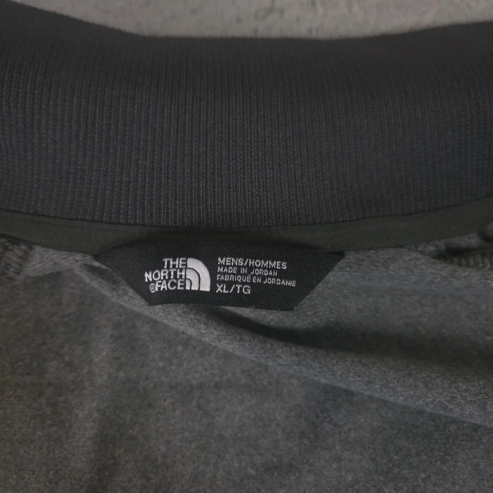 The North Face Jacket Mens XL Gray Tech Full-Zip Fleece Northwest Respiratory
